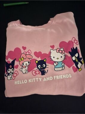 Hello Kitty and Friends Pink Graphic Sweatshirt